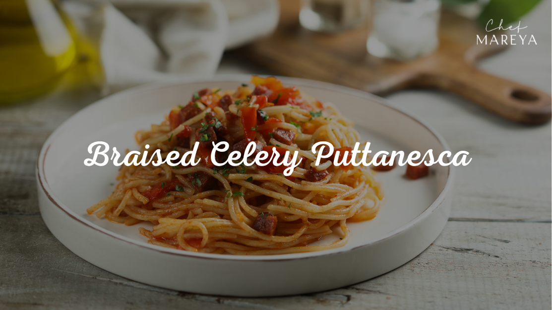 Braised Celery Puttanesca