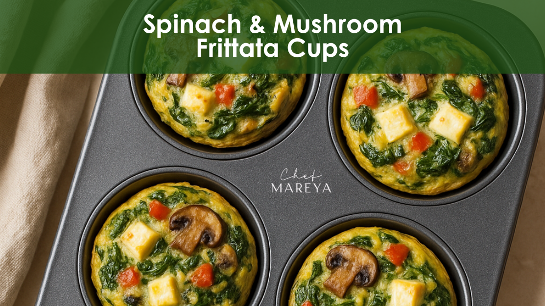 Rise & Shine with Spinach and Mushroom Frittata Cups!
