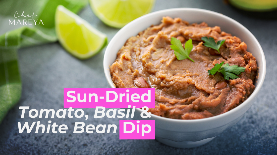 Sun-Dried Tomato, Basil & White Bean Dip