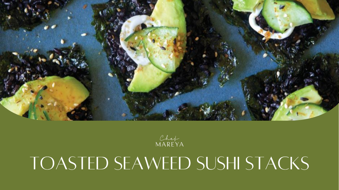 No-Roll Sushi Magic: Toasted Seaweed Sushi Stacks