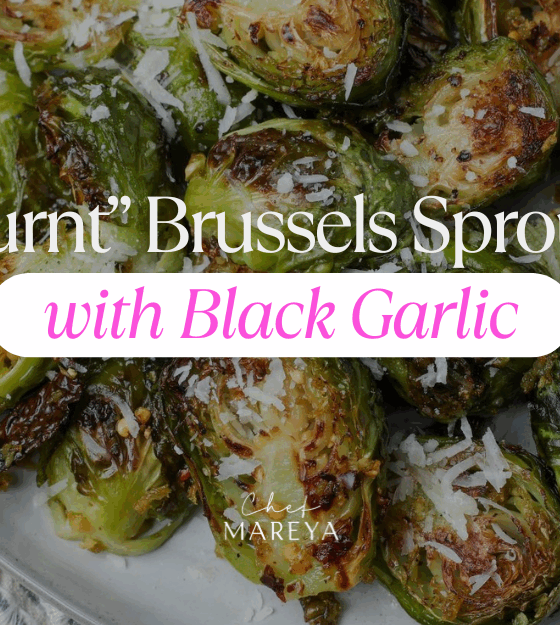 “Burnt” Brussels Sprouts with Black Garlic: The Side Dish That Steals the Show