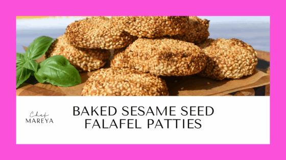 Baked Sesame Seed Falafel Patties